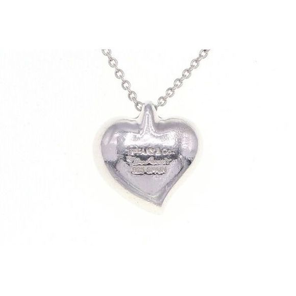 Tiffany Elsa Peretti Full Heart Silver Necklace - Picture 2 of 5